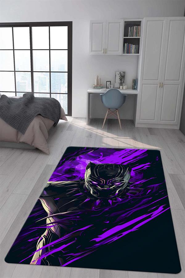 Kaymaz Taban Makinada Yıkanabilir Dijital Baskı Modern Desenli Genç Odası ve Çocuk Odası Halısı Dot Taban Halı
