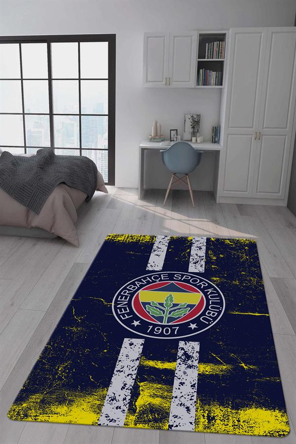 Kaymaz Taban Makinada Yıkanabilir Dijital Baskı Modern Desenli Genç Odası ve Çocuk Odası Halısı Dot Taban Halı