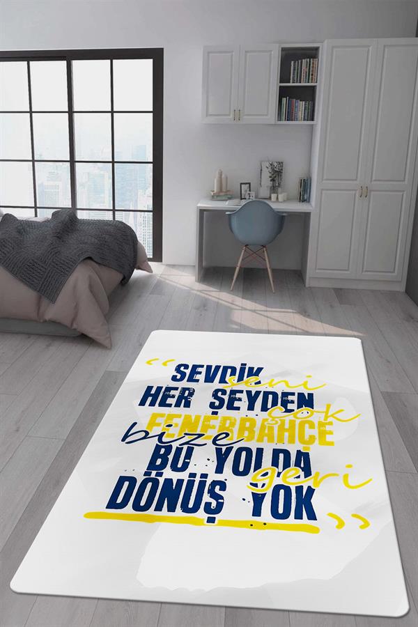 Kaymaz Taban Makinada Yıkanabilir Dijital Baskı Dekoratif Modern Desenli Çocuk Odası Halısı Dot Taban Halı