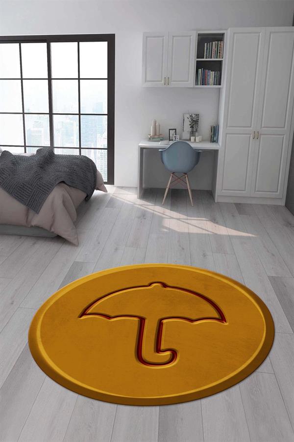 Kaymaz Taban Makinada Yıkanabilir Dijital Baskı Squid Game Kurabiye Desenli Genç Odası Halısı Dot Taban Halı SG06