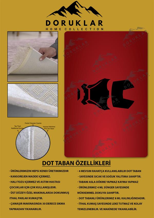 Kaymaz Taban Makinada Yıkanabilir Dijital Baskı İron Man Desenli Çocuk Odası Halısı Dot Taban Halı BRK06