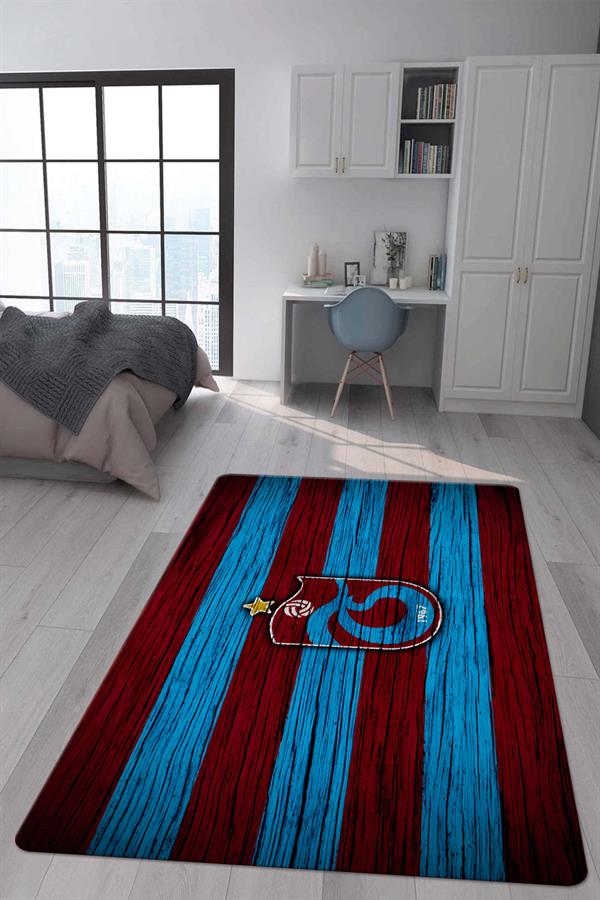 Kaymaz Taban Makinada Yıkanabilir Dijital Baskı Modern Desenli Genç Odası ve Çocuk Odası Halısı Dot Taban Halı