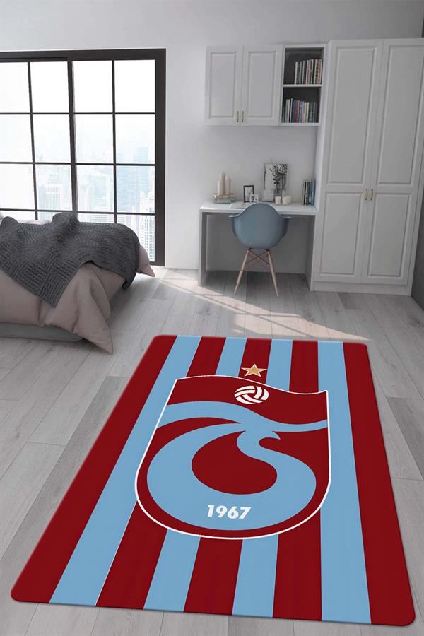 Kaymaz Taban Makinada Yıkanabilir Dijital Baskı Modern Desenli Genç Odası ve Çocuk Odası Halısı Dot Taban Halı