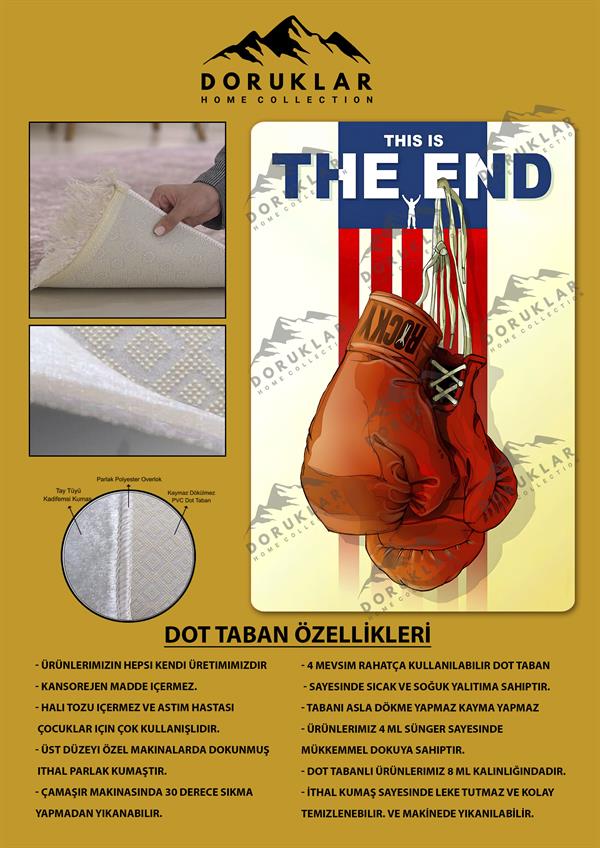 Kaymaz Taban Makinada Yıkanabilir Dijital Baskı Modern Desenli Çocuk Genç Odası Halısı Dot Taban Halı WLD23