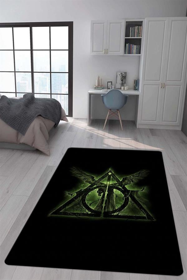 Kaymaz Taban Makinada Yıkanabilir Harry Potter Desenli Çocuk Halısı