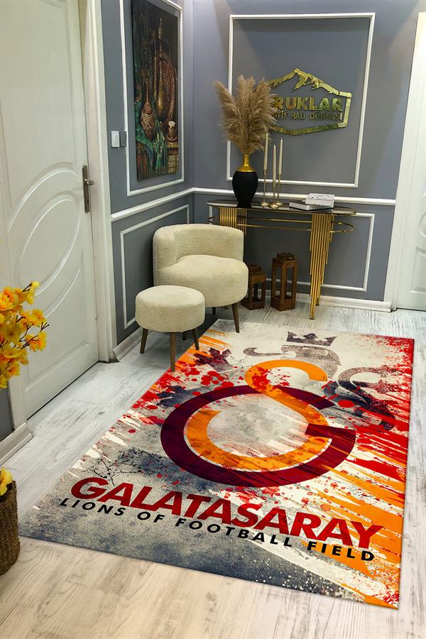 Kaymaz Taban Yıkanabilir Dekoratif Modern Desenli Çocuk Halısı
