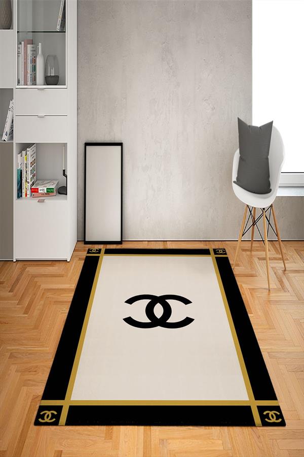 Kaymaz Taban Yıkanabilir Dekoratif Modern Desenli Dot Taban Halı
