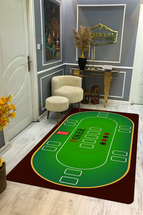 Kaymaz Taban Yıkanabilir Dijital Baskı Dekoratif Modern Desenli Dot Taban Halı CAS07