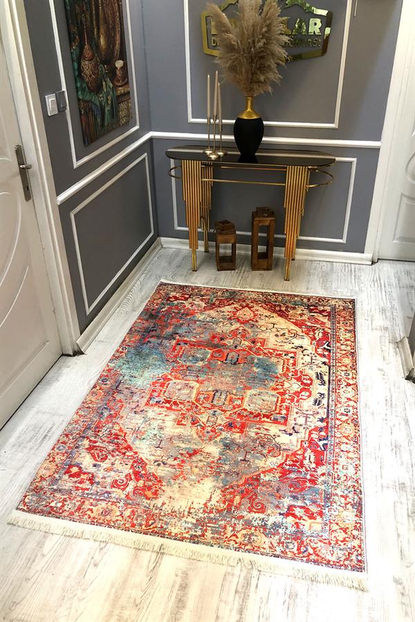 Kaymaz Taban Yıkanabilir Vintage Halı