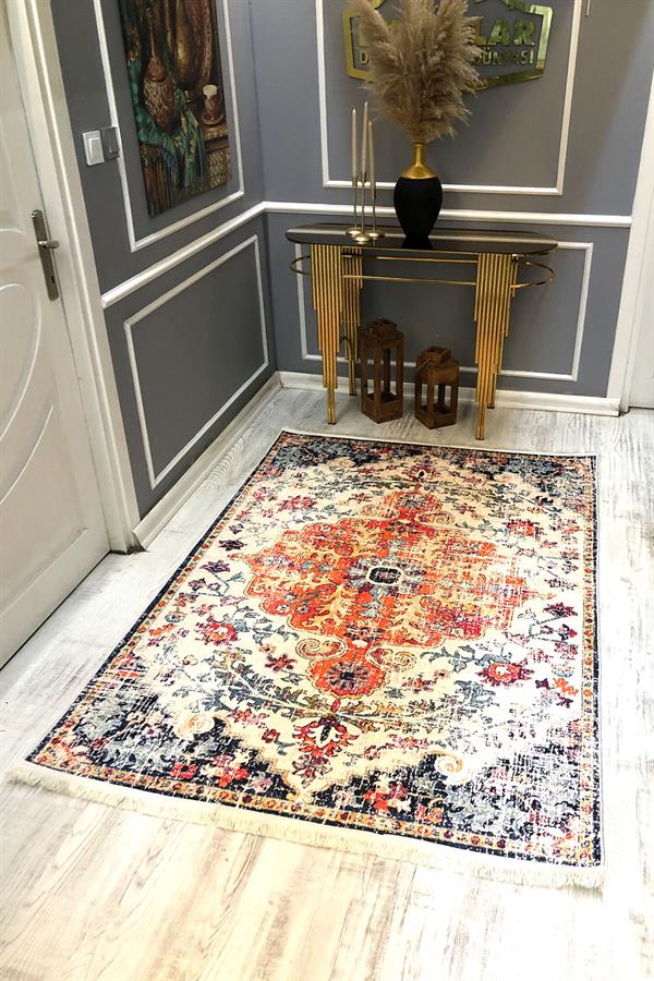 Kaymaz Taban Yıkanabilir Vintage Halı
