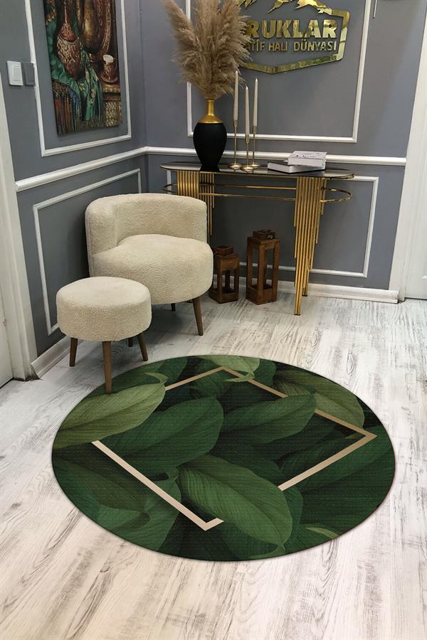 Kaymaz Tabanlı Makinede Yıkanabilir Dijital Baskı Modern Desenli Dot Taban Halı