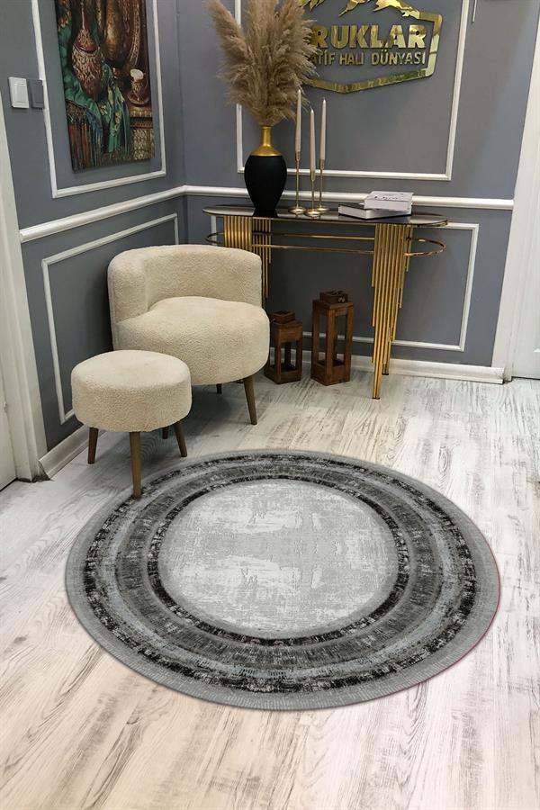 Kaymaz Tabanlı Makinede Yıkanabilir Dijital Baskı Modern Desenli Dot Taban Halı