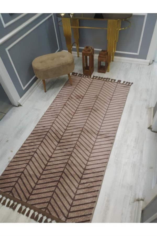 Kaymaz Tabanlı Yıkanabilir Dekoratif Örüntü Modern Desenli Dokuma Taban Halı