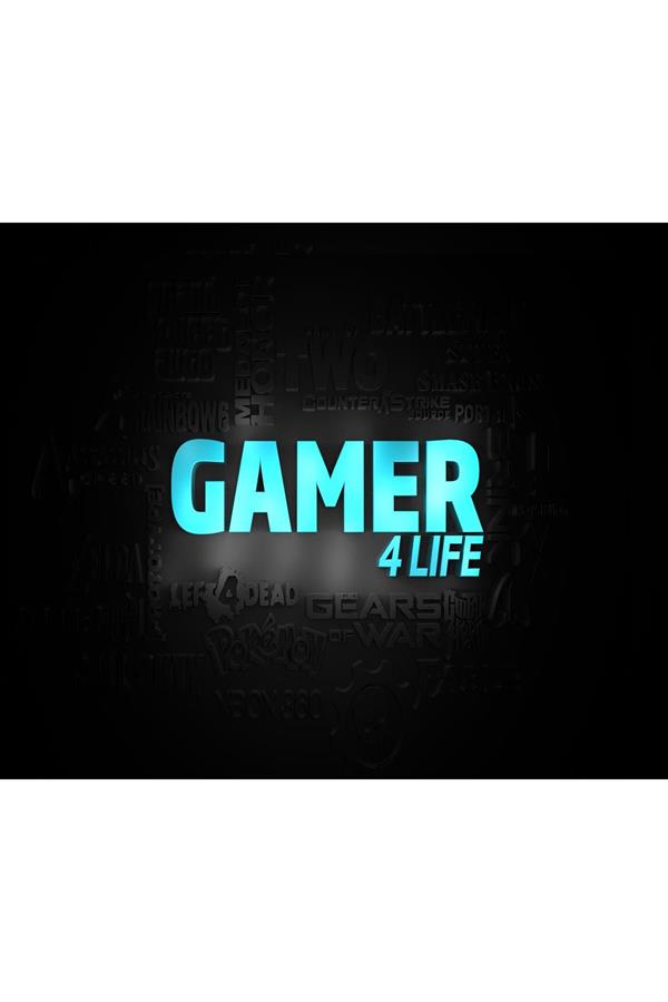 Kaymaz Tabanlı Yıkanabilir Gamer Desenli Çocuk Halısı Dot Taban Halı
