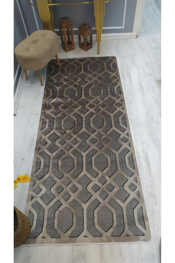 Kaymaz Tabanlı Yıkanabilir Örüntü Model Desenli Dot Taban Halı