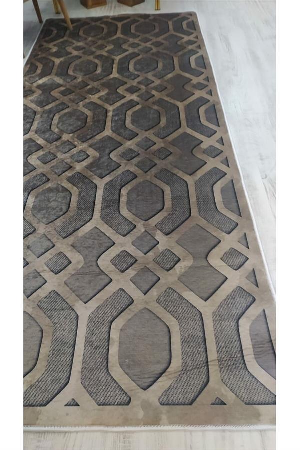 Kaymaz Tabanlı Yıkanabilir Örüntü Model Desenli Dot Taban Halı