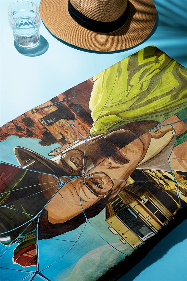 Modern Desenli Dijital Baskı Plaj Deniz Havlusu Peştamal 80x160 CM PİKA14