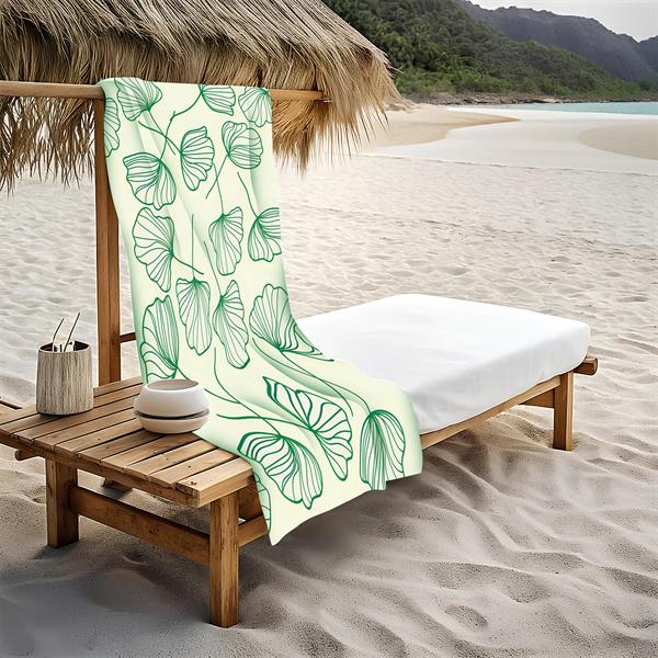 Modern Desenli Plaj Deniz Havlusu Peştemal 80x160 CM Aqua41