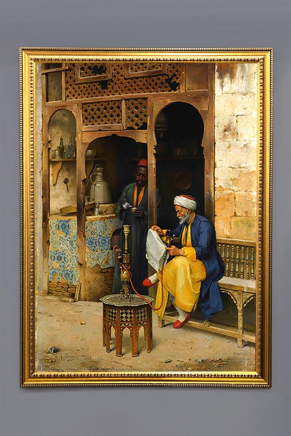 Oryantalist Desenli Çerçeveli Tablo Duvar Tablosu 50x70cm ORYNTL06