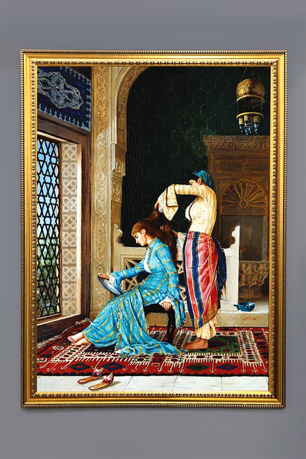 Osmanlı Harem Tablosu Portresi 50x70CM