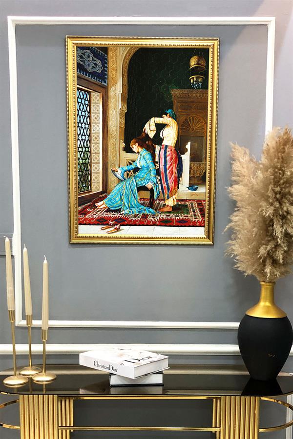 Osmanlı Harem Tablosu Portresi 50x70CM