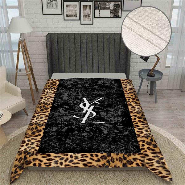 Tek Kişilik Pike Leopar Desenli Dijital Baskı Yazlık Pamuk Havlu 160X220 Pike LUXP01