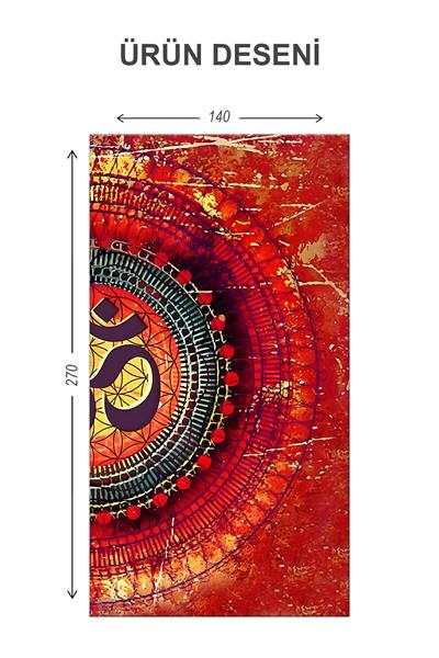 Blackout Işık Geçirmez Karartma Yüksek Kalite Modern Desenli 2 Kanat Fon Perde 140 x 270 Nes Serisi Nes03
