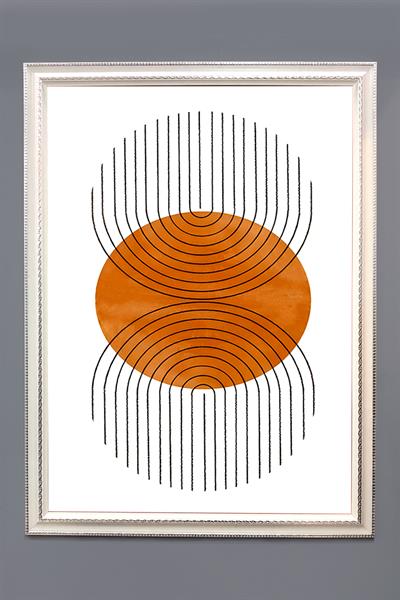 Bohem Desenli Çerçeveli Duvar Tablosu 50x70cm BOHEM09