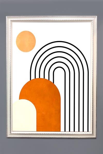 Bohem Desenli Çerçeveli Duvar Tablosu 50x70cm BOHEM10