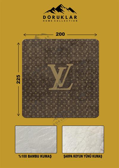 Dekoratif Modern Desenli %100 Bambu Kumaşlı Battaniye