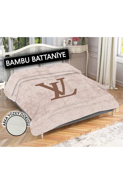 Dekoratif Modern Desenli %100 Bambu Kumaşlı Battaniye