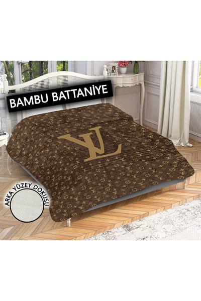 Dekoratif Modern Desenli %100 Bambu Kumaşlı Battaniye