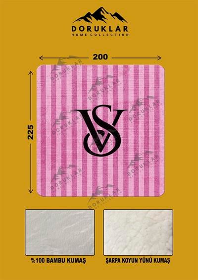 Dekoratif Modern Desenli %100 Bambu Kumaşlı Battaniye