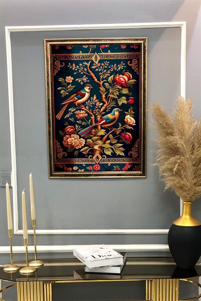 Dekoratif Modern Desenli Çerçeveli Duvar Tablosu 50x70cm RÜYA05