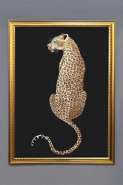 Dekoratif Modern Desenli Çerçeveli Tablo Duvar Tablosu 50x70cm