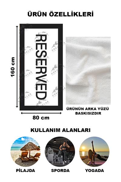 Dekoratif Modern Desenli Plaj Deniz Havlusu Peştamal 80x160 CM PİKA06