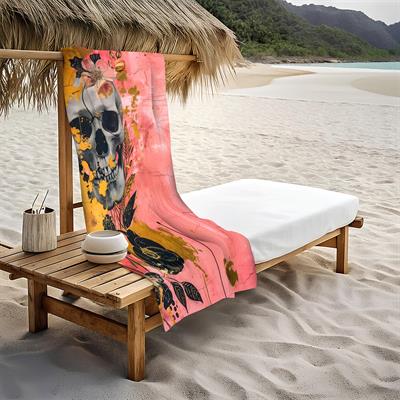 Dekoratif Modern Desenli Plaj Deniz Havlusu Peştamal 80x160 CM FI009