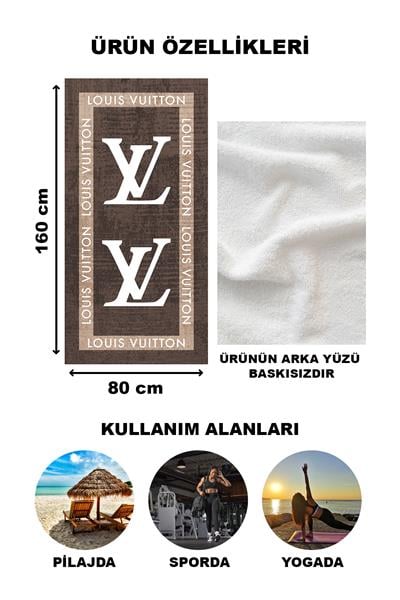Dekoratif Modern Desenli Plaj Deniz Havlusu Peştamal 80x160 CM LUX81