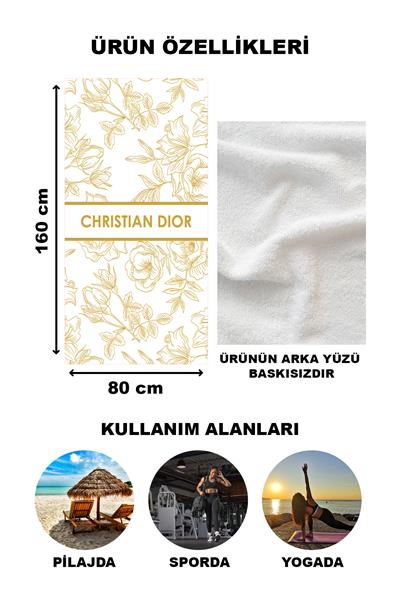 Dekoratif Modern Desenli Plaj Deniz Havlusu Peştamal 80x160 CM LUX70