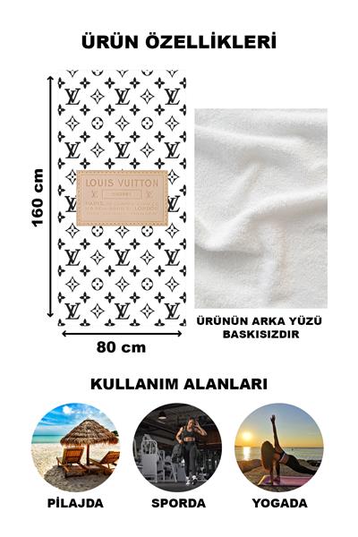 Dekoratif Modern Desenli Plaj Deniz Havlusu Peştamal 80x160 CM LUX87