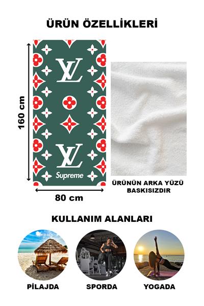 Dekoratif Modern Desenli Plaj Deniz Havlusu Peştamal 80x160 CM LUX85