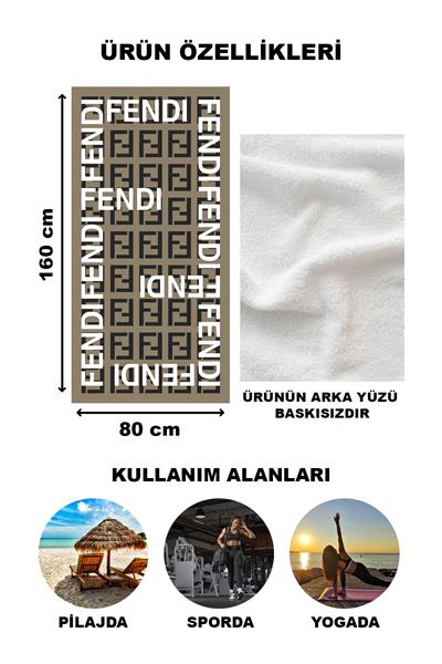 Dekoratif Modern Desenli Plaj Deniz Havlusu Peştamal 80x160 CM LUX91