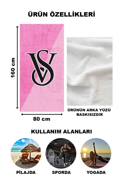 Dekoratif Modern Desenli Plaj Deniz Havlusu Peştamal 80x160 CM LUX50