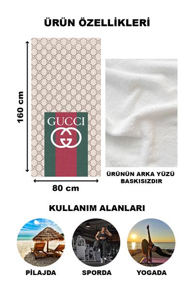 Dekoratif Modern Desenli Plaj Deniz Havlusu Peştamal 80x160 CM LUX90