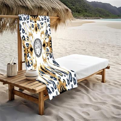 Dekoratif Modern Desenli Plaj Deniz Havlusu Peştamal 80x160 CM LUX16