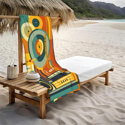 Dekoratif Modern Retro Desenli Plaj Deniz Havlusu Peştamal 80x160 CM RTR01