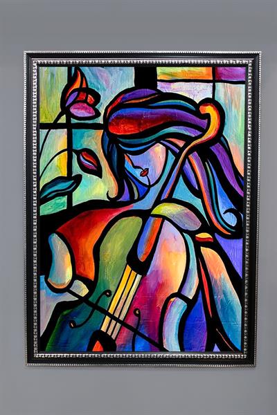 Dekoratif Modern Sanatsal Soyut Desenli Tablo 50x70 CM