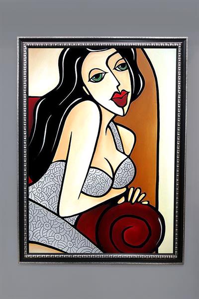 Dekoratif Modern Sanatsal Soyut Desenli Tablo 50x70 CM