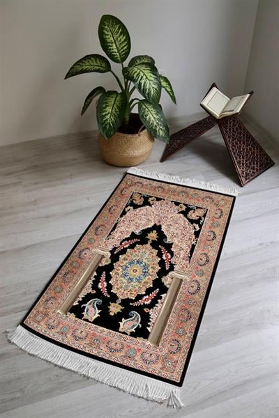 Dijital Baskı Kaymaz Taban Yıkanabilir Püsküllü Seccade