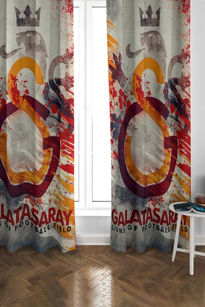 Dijital Baskı Yıkanabilir Modern Desenli 2 Kanat Bebek ve Çocuk Odası Fon Perdesi